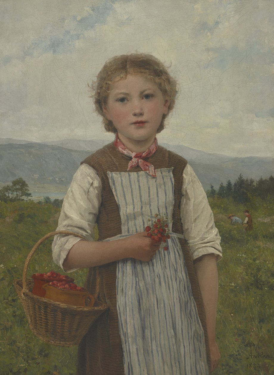 Jordbær Mariette av Albert Anker
