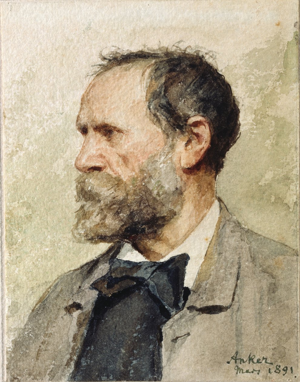 Selvportrett, 1891. av Albert Anker