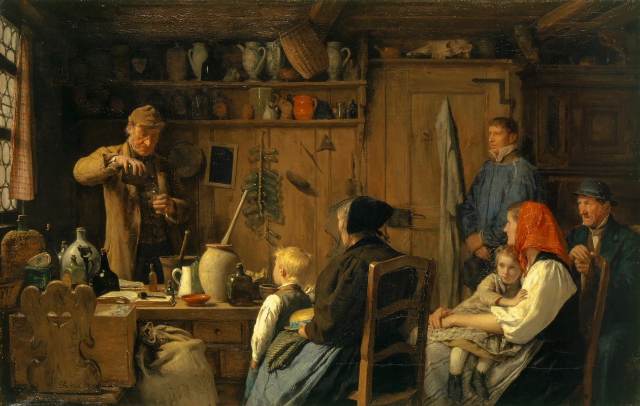 The Quack I, 1879 av Albert Anker