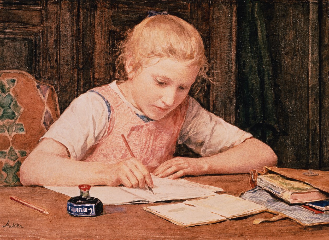 Skolejenta av Albert Anker