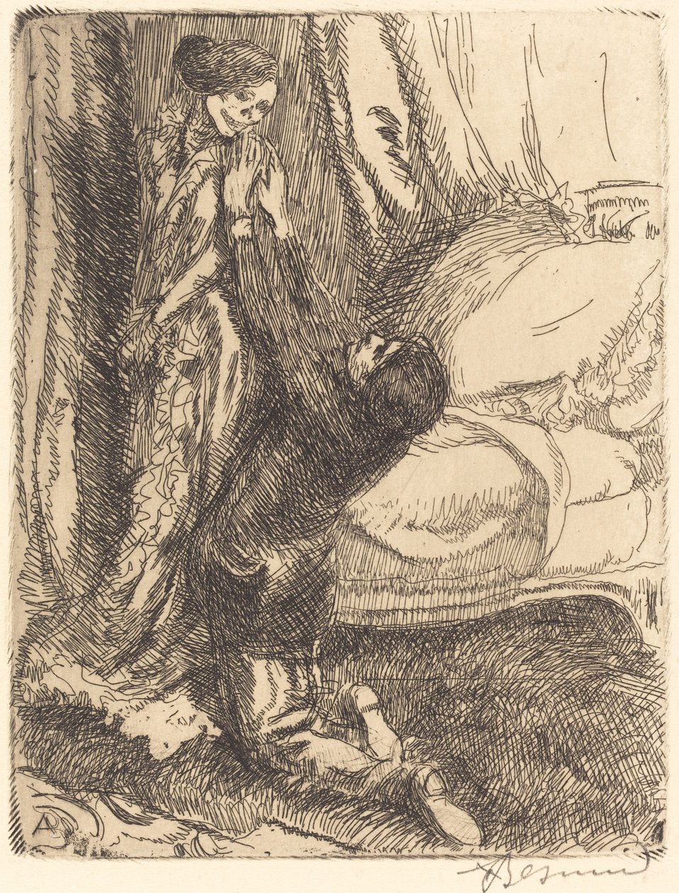flørtende av Albert Besnard