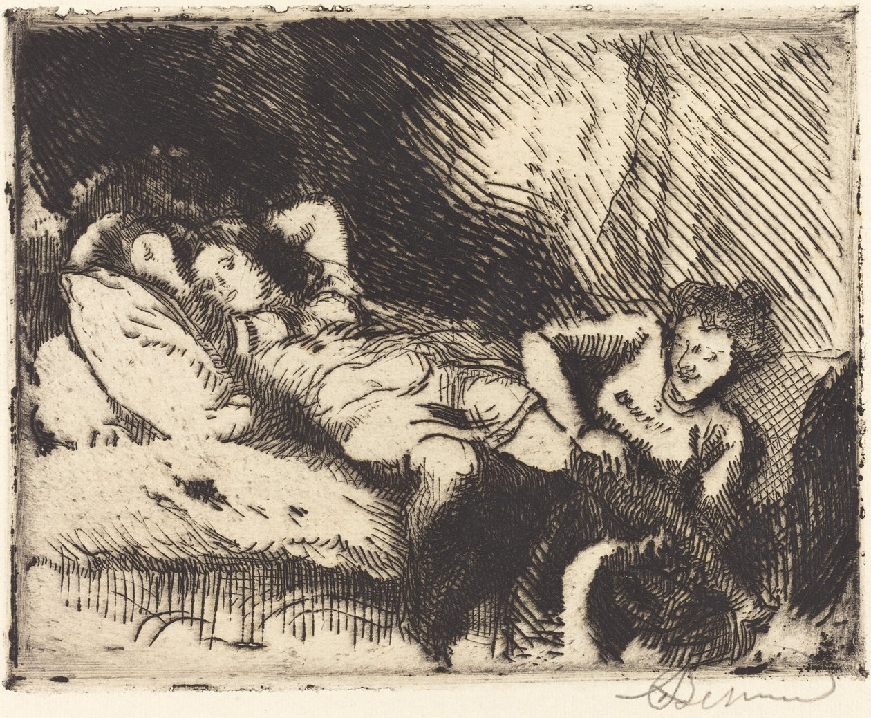 Gå til sengs (Le coucher) av Albert Besnard