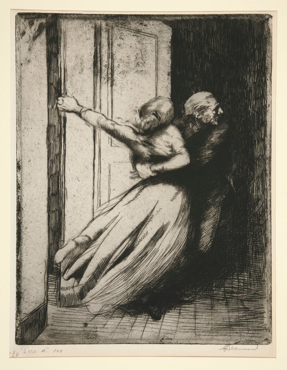 Voldtekt (voldtekt) av Albert Besnard