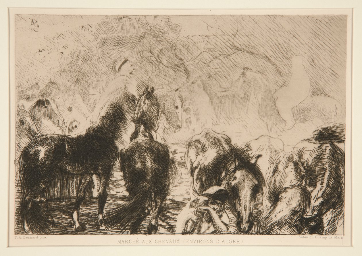 Mars? til hestene (rundt av Albert Besnard