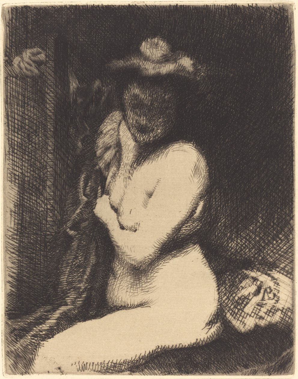Woman at Her Toilette (La toilette) av Albert Besnard