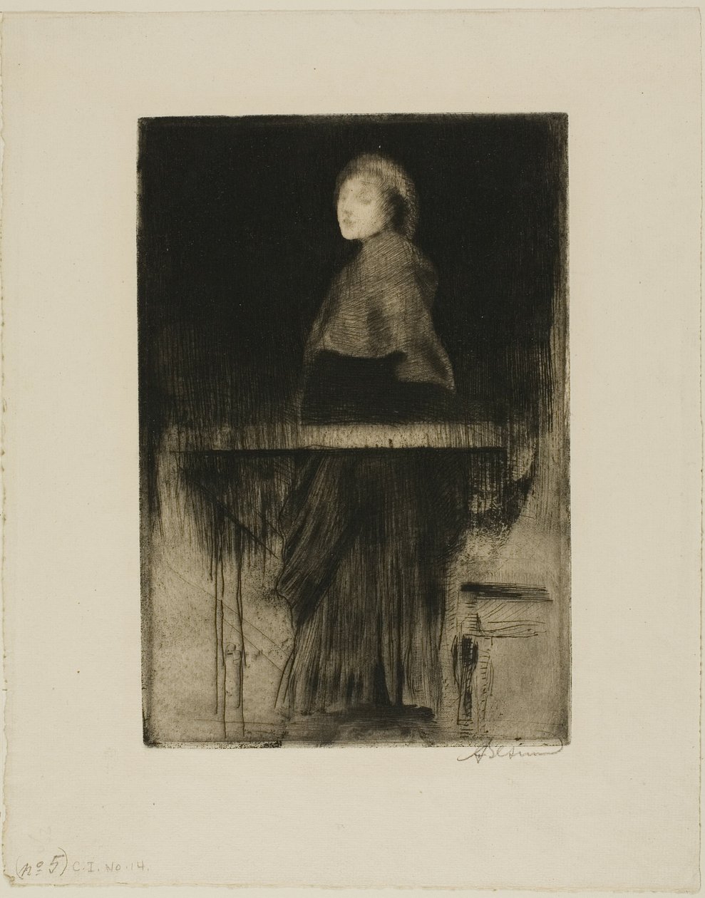 Kvinne i en kappe av Albert Besnard