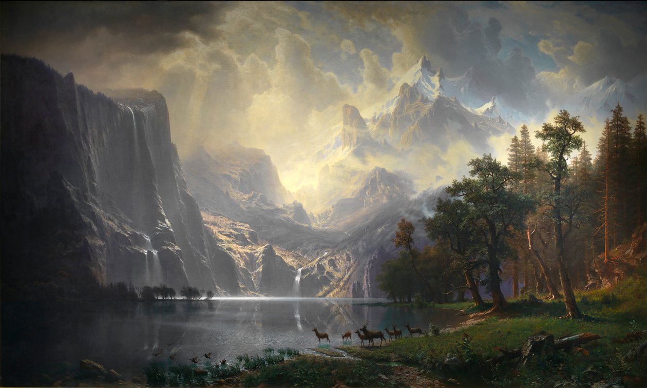 Blant Sierra Nevada, California, 1868. av Albert Bierstadt