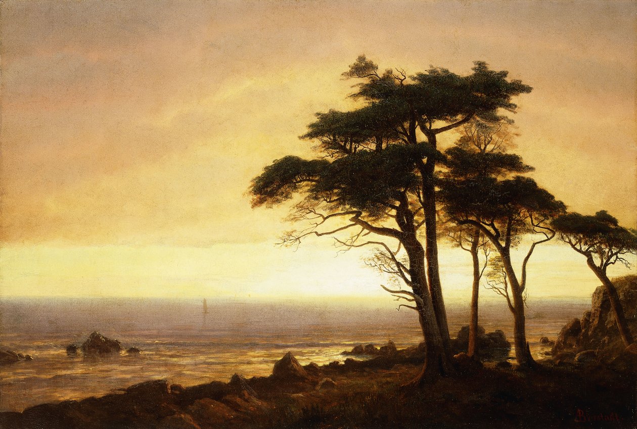 California Coast, av Albert Bierstadt