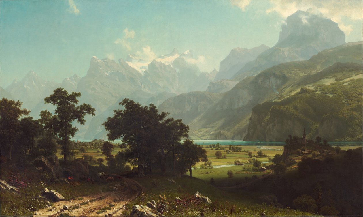 Lake Lucerne, 1858. av Albert Bierstadt