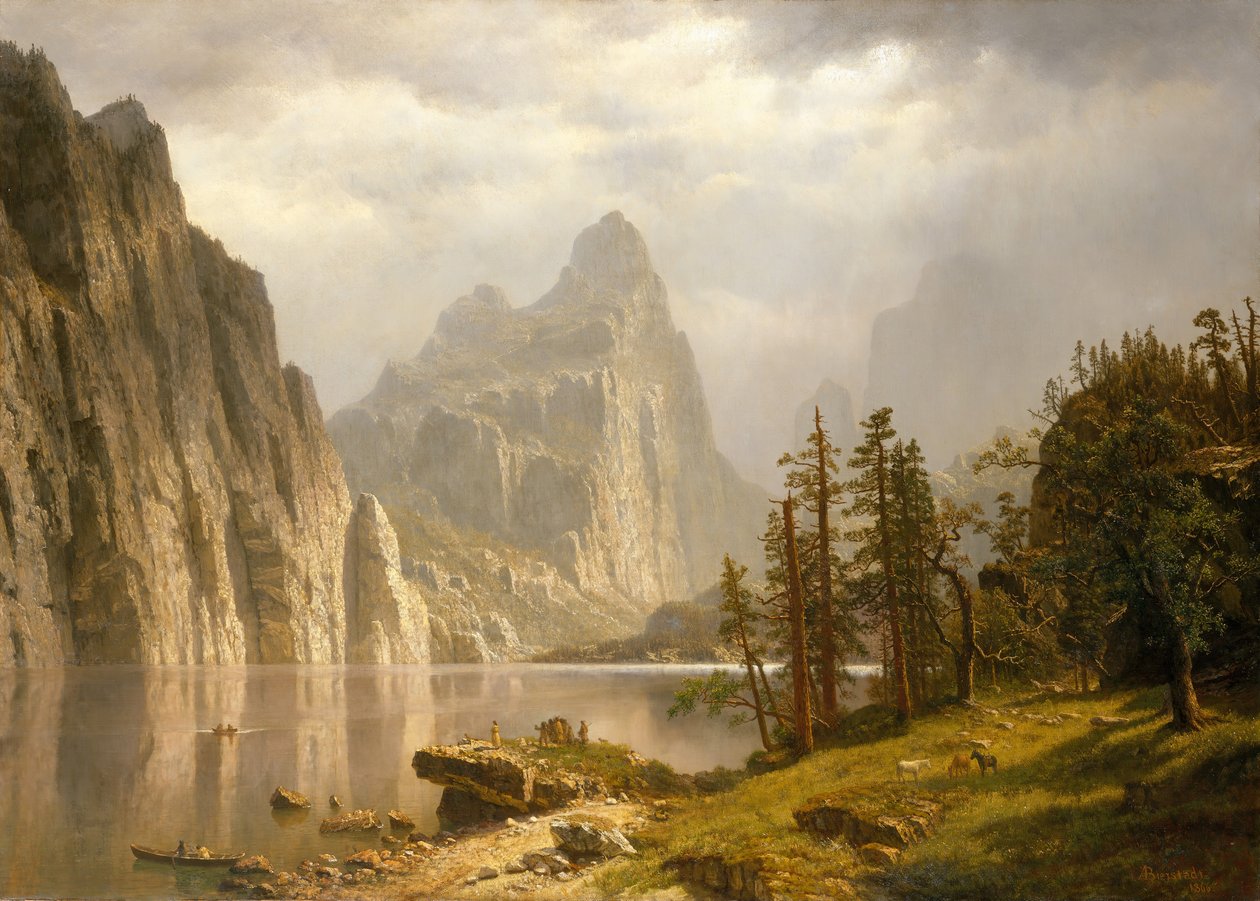 Merced River, Yosemite Valley, 1866. av Albert Bierstadt