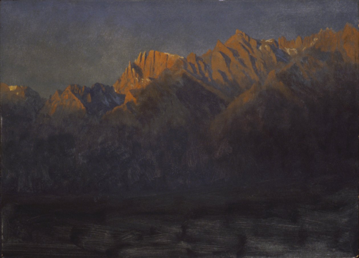 Soloppgang i Sierras, ca. 1872. av Albert Bierstadt