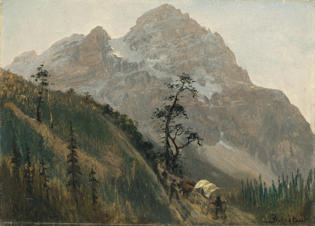 Western Trail, The Rockies av Albert Bierstadt