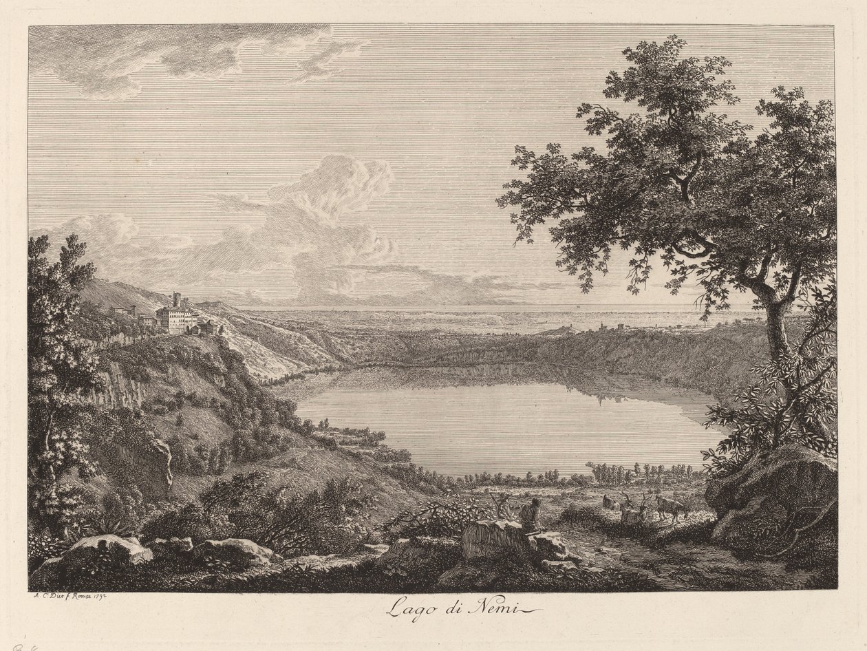 Lago di Nemi - Det beste fra Lago di Nemi av Albert Christoph Dies