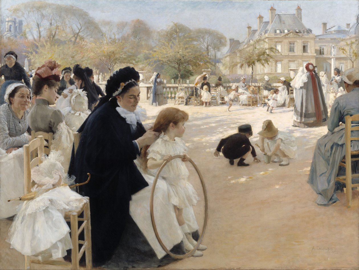 Luxembourghagen, Paris av Albert Gustaf Aristides Edelfelt