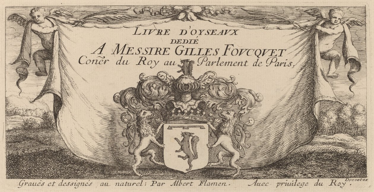 Tittelside for "Fuglebok" av Albert Flamen