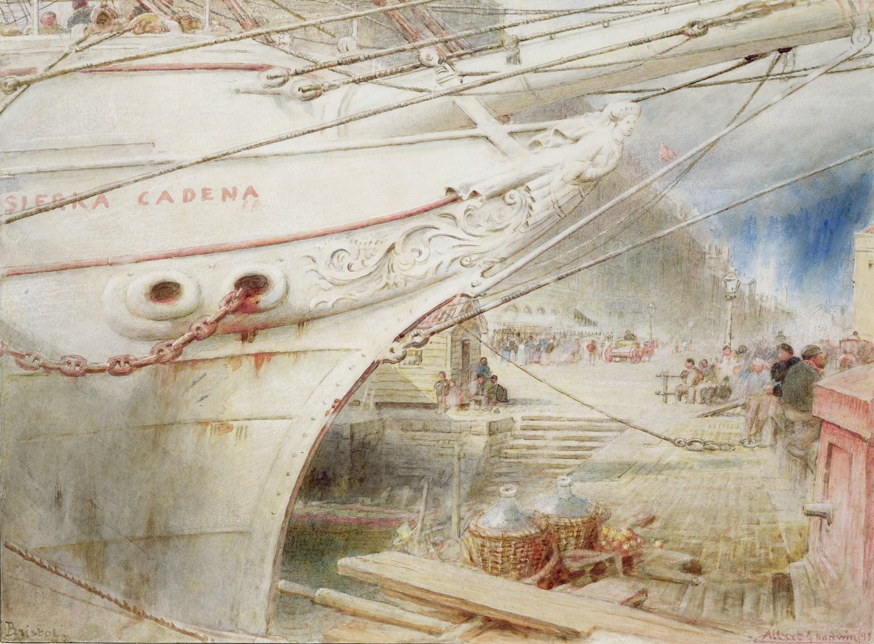 Bristol, 1893 (wc) av Albert Goodwin