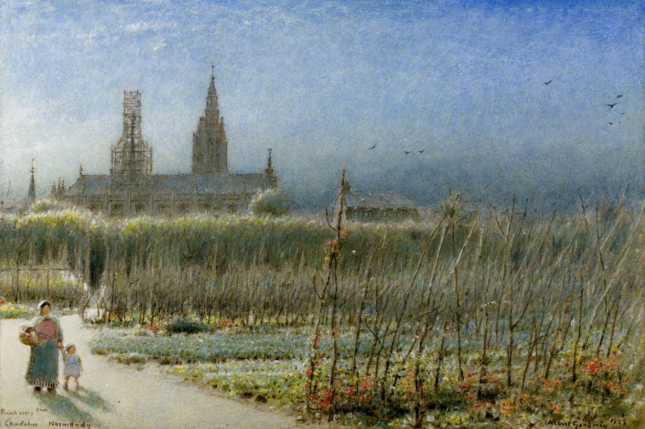 Franske bønner fra Caudebec, Normandie av Albert Goodwin
