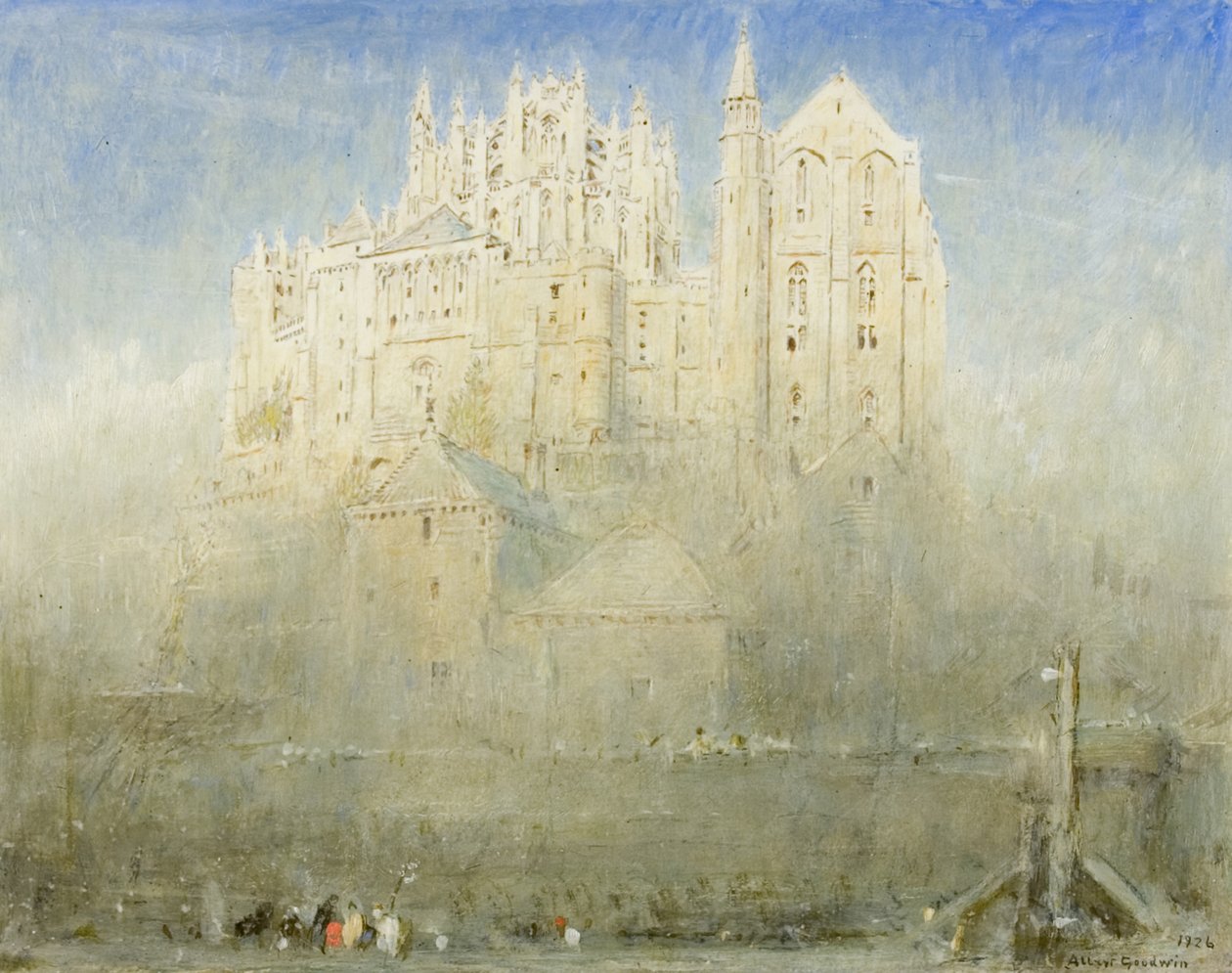 Mont St Michel, Normandie av Albert Goodwin