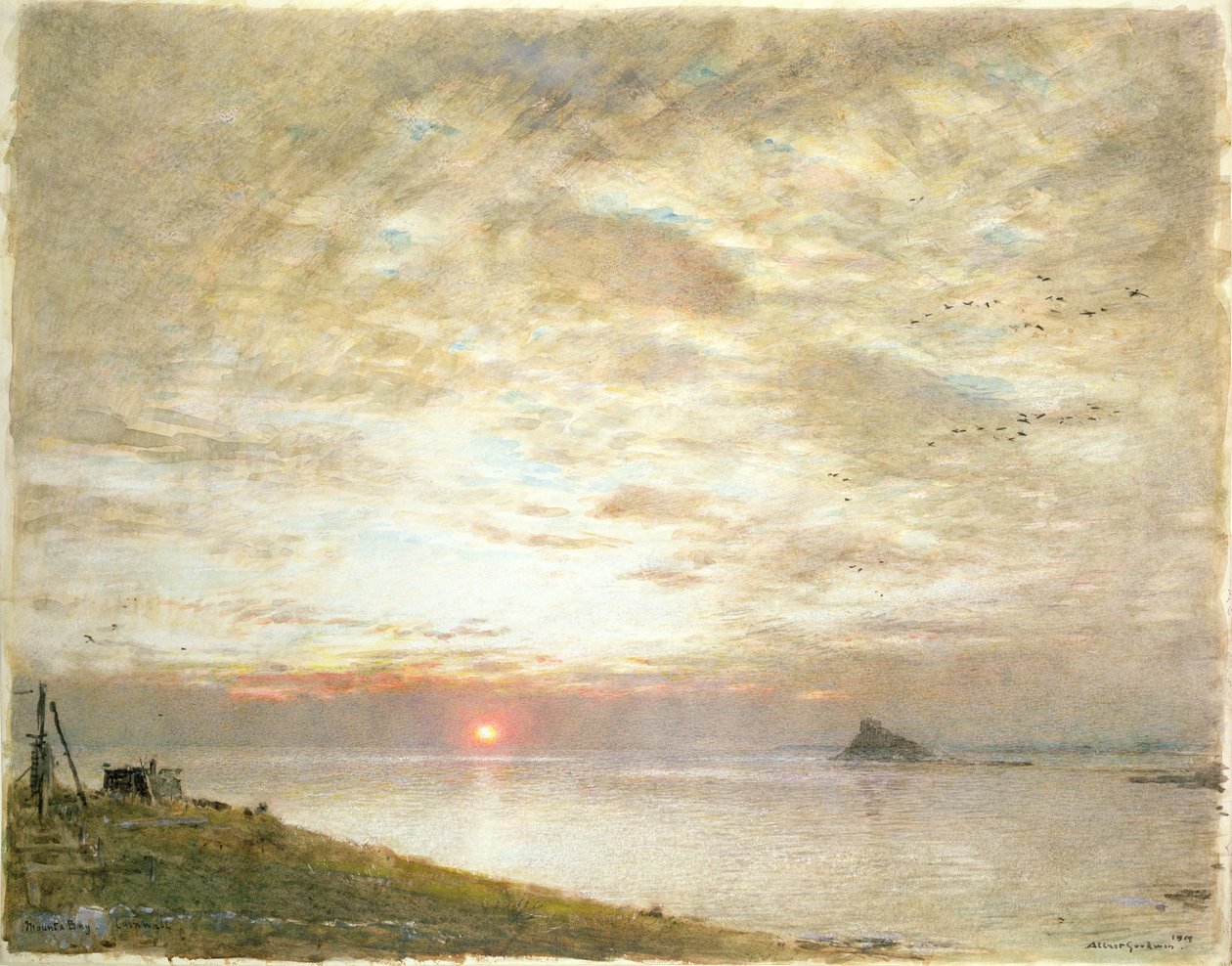 Mounts Bay, Cornwall av Albert Goodwin
