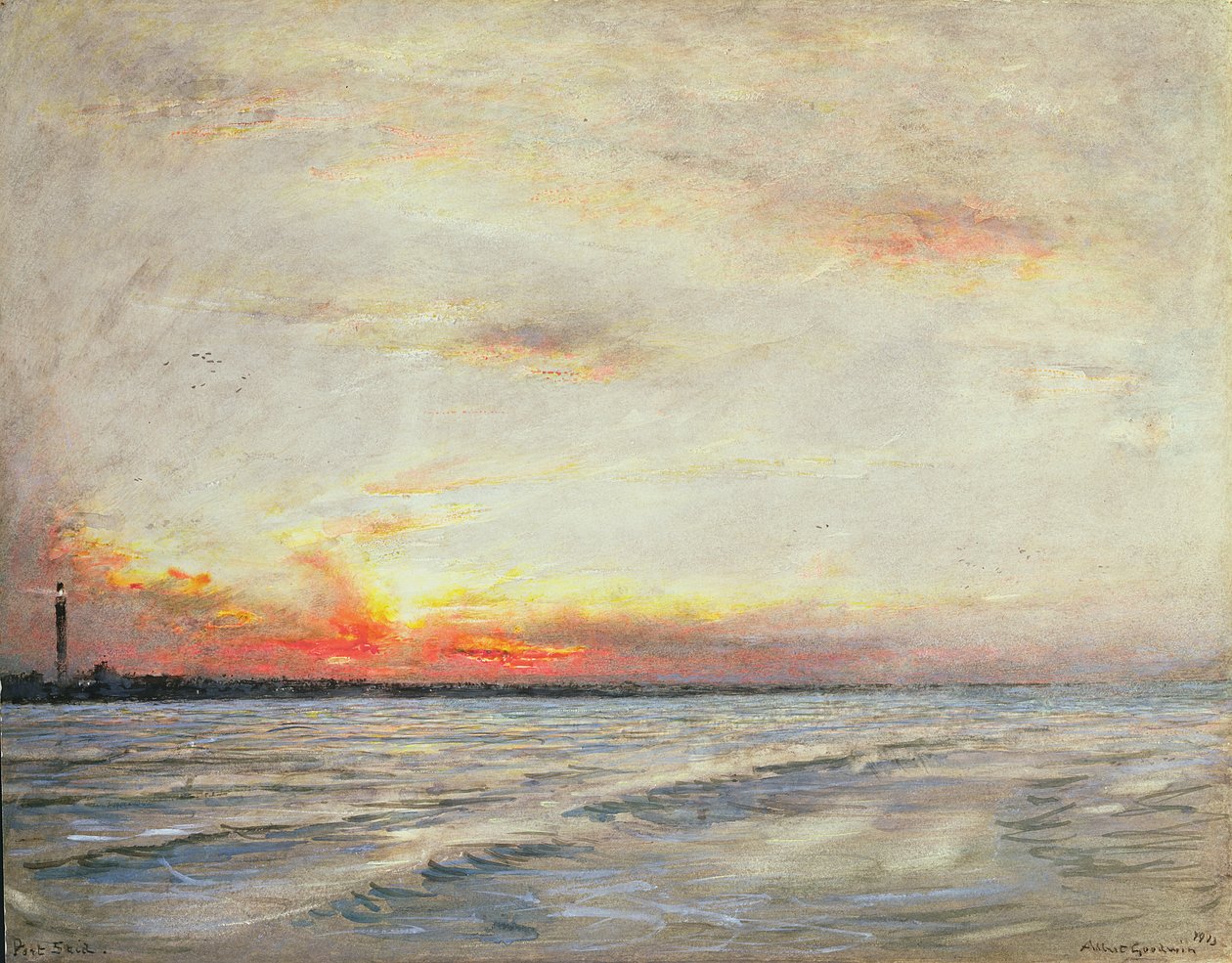 Port Said, Saida, Libanon av Albert Goodwin