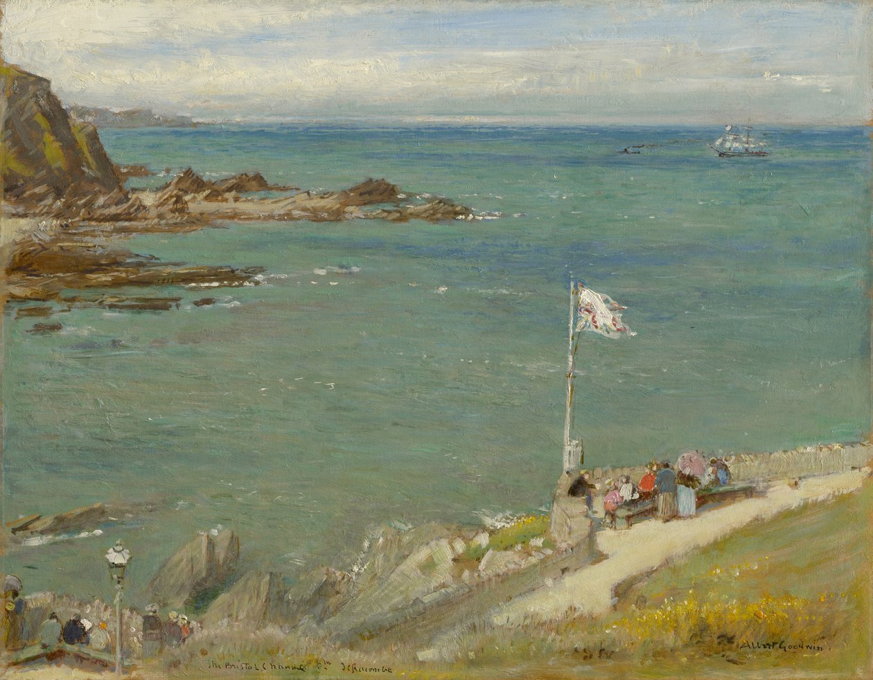 Bristol Channel fra Ilfracombe, 1890-tallet av Albert Goodwin