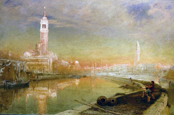 Venezia - Midsummer Dawn (olje på lerret) av Albert Goodwin