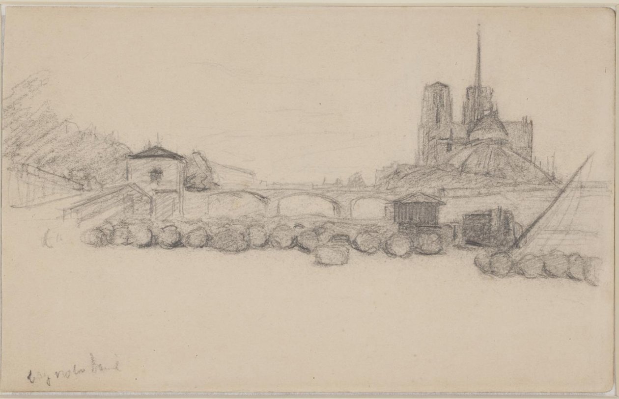 Notre Dame sett fra øst av Albert Gottschalk