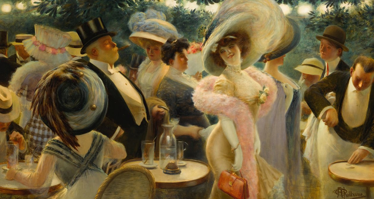 Kaffe fra Paris. av Albert Guillaume