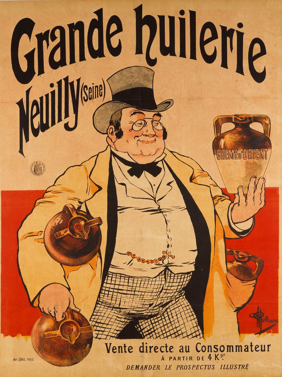 Stor oljemølle - Neuilly Seine, ca. 1895. av Albert Guillaume