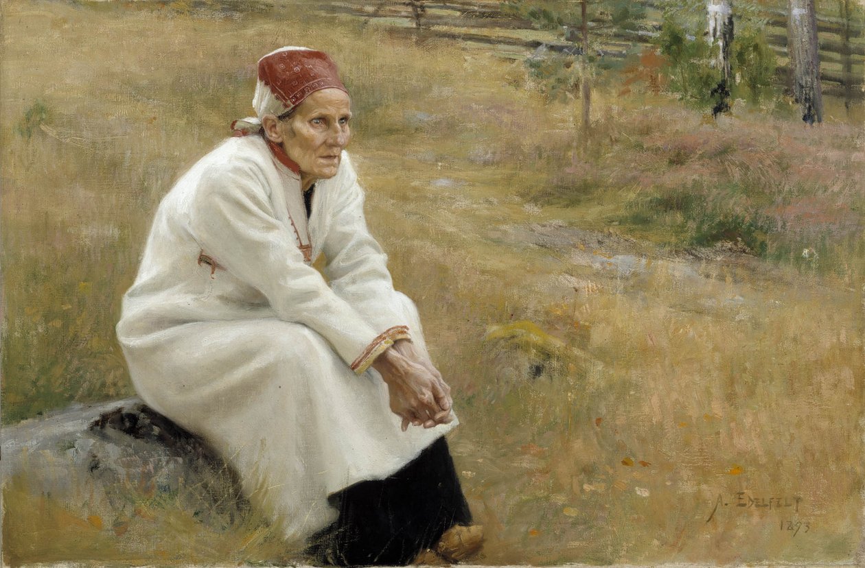Larin Paraske, 1893 av Albert Gustaf Aristides Edelfelt