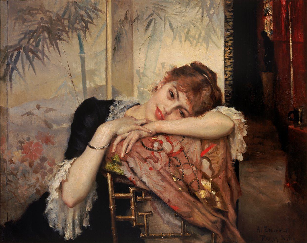 Parisienne, 1883. av Albert Gustaf Aristides Edelfelt