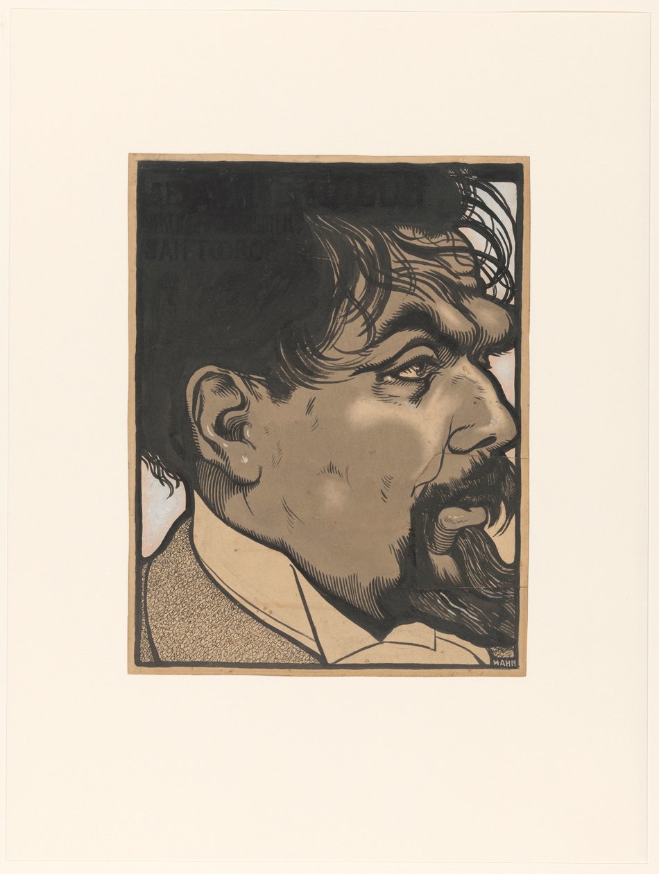 Portrett av Jan Toorop av Albert Hahn (I)