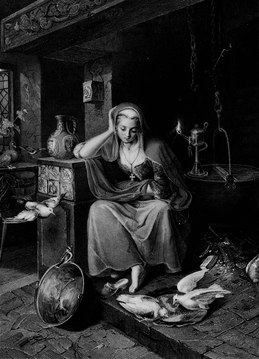 Askepott, c1850. av Albert Henry Payne