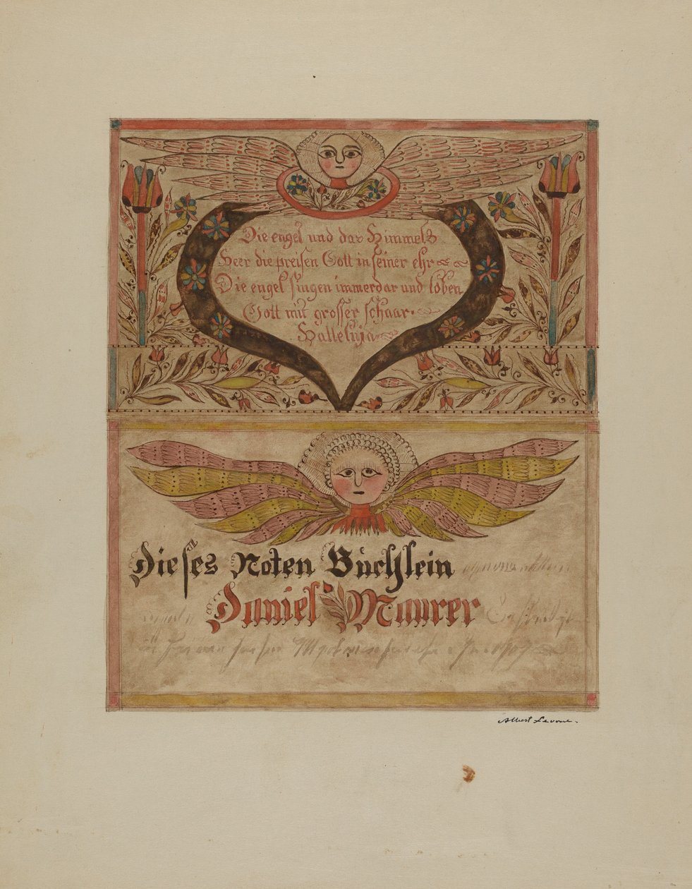 Manuskript og miniatyr, ca. 1937. av Albert J. Levone