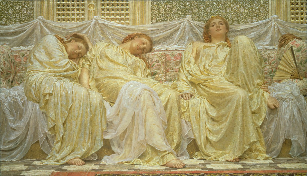 Drømmere, 1882. av Albert Joseph Moore