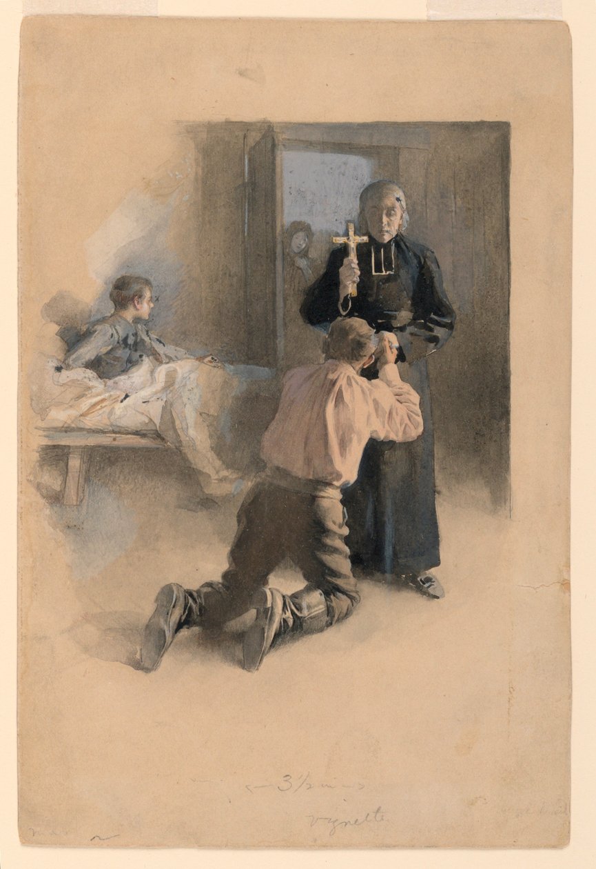 På knærne og sverger det av Albert Lynch