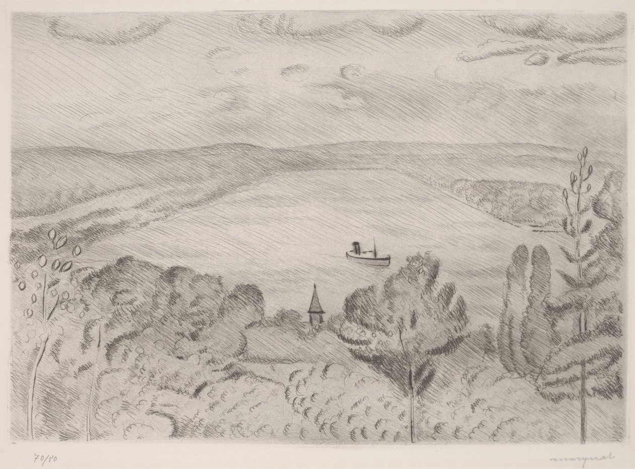 Havn (etsing) av Albert Marquet