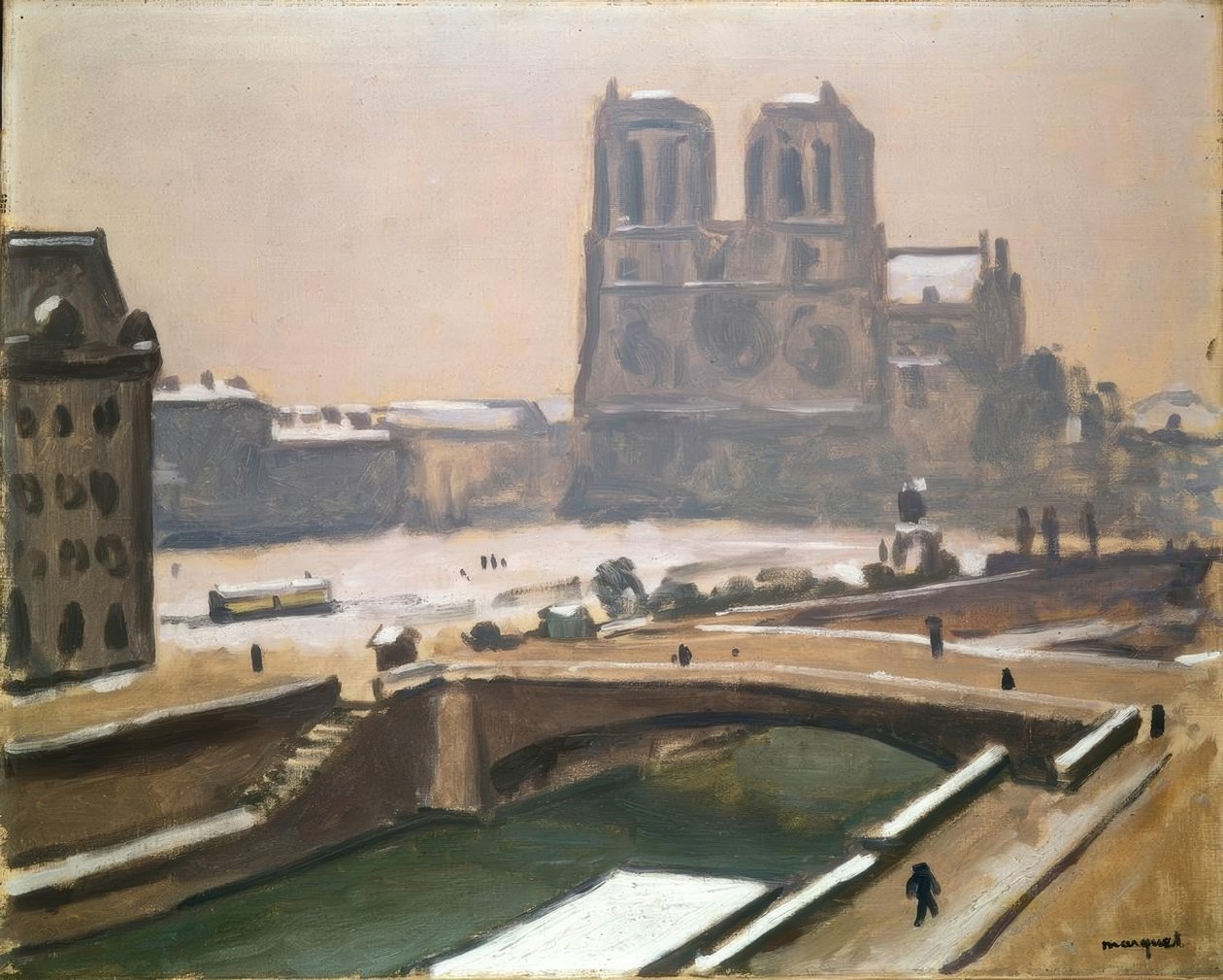 Notre-Dame i snøen av Albert Marquet