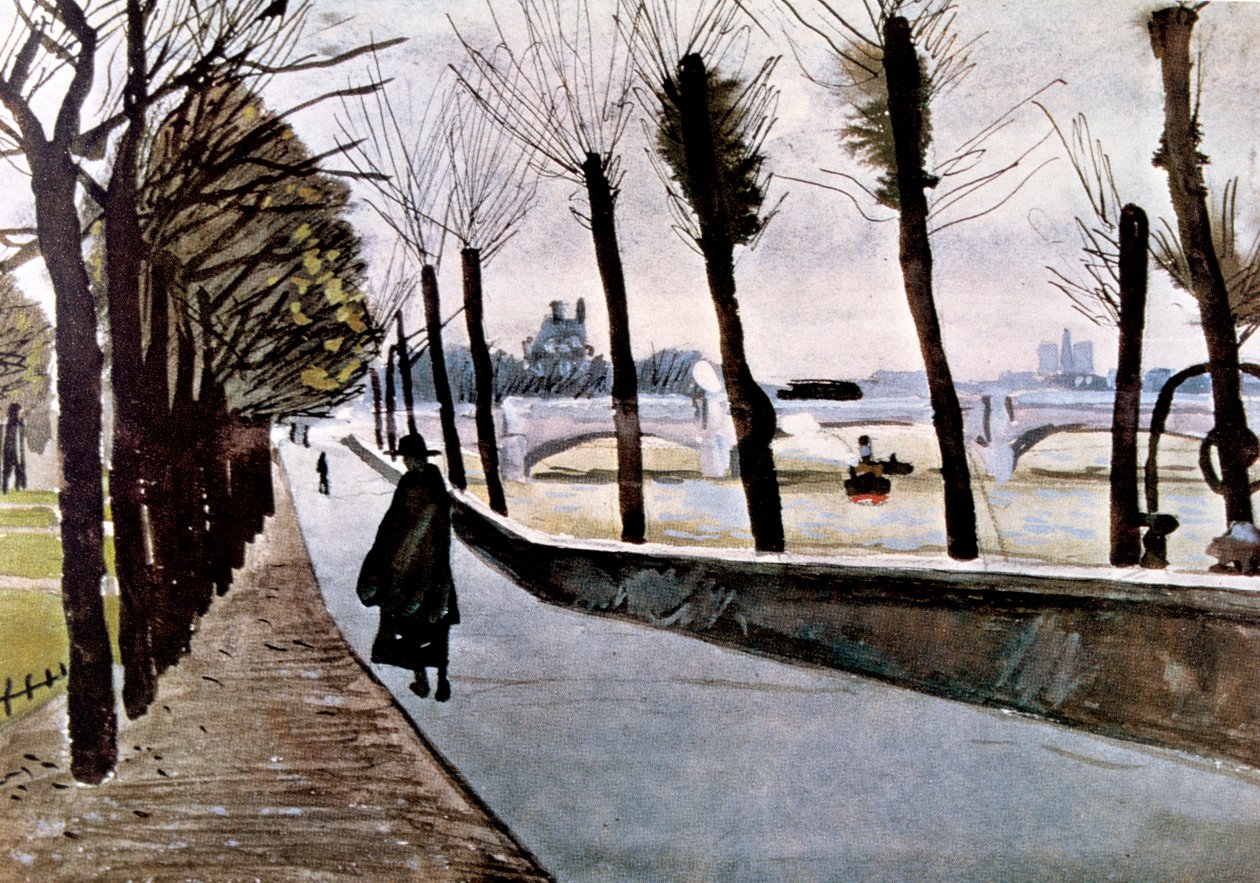 Quai du Louvre, sommer, 1906 av Albert Marquet