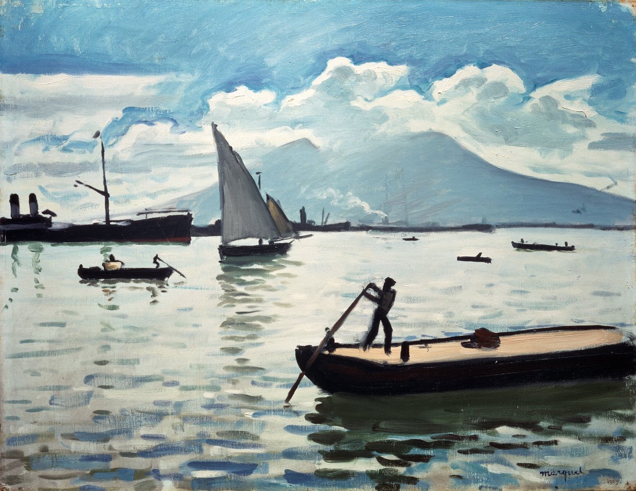 Napolibukten, 1909. av Albert Marquet