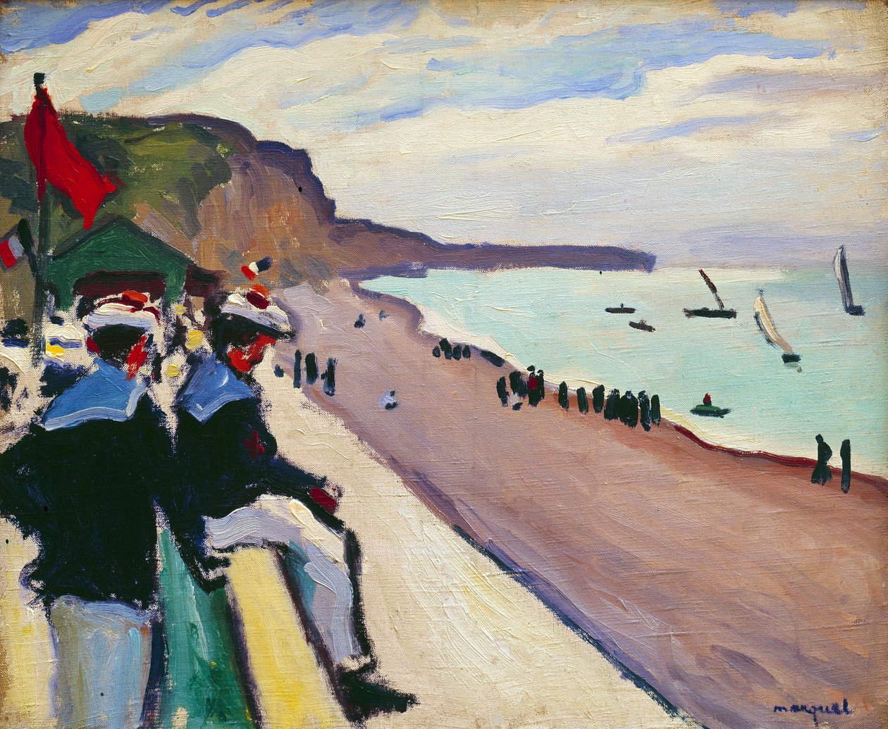 Stranden i Fecamp av Albert Marquet