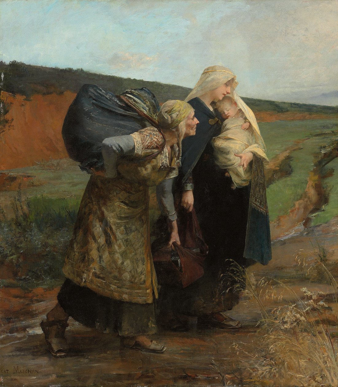 The Repudiee, 1882 av Albert Pierre Rene Maignan