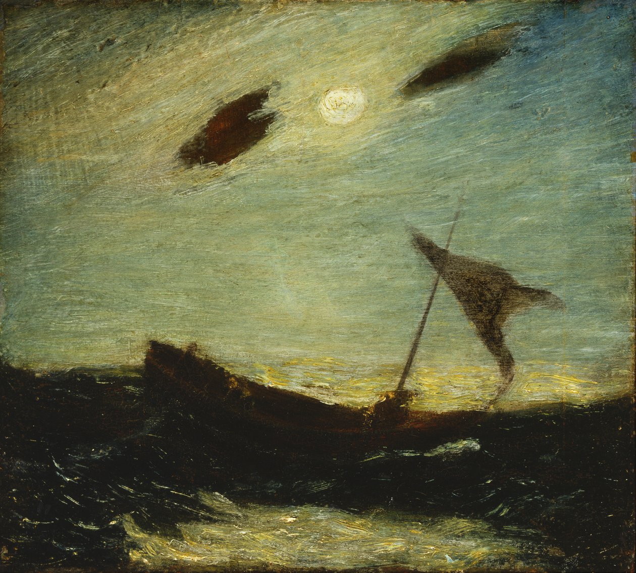 Måneskinn, 1887. av Albert Pinkham Ryder