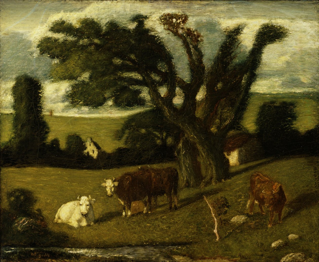Pastoralstudie, 1897. av Albert Pinkham Ryder