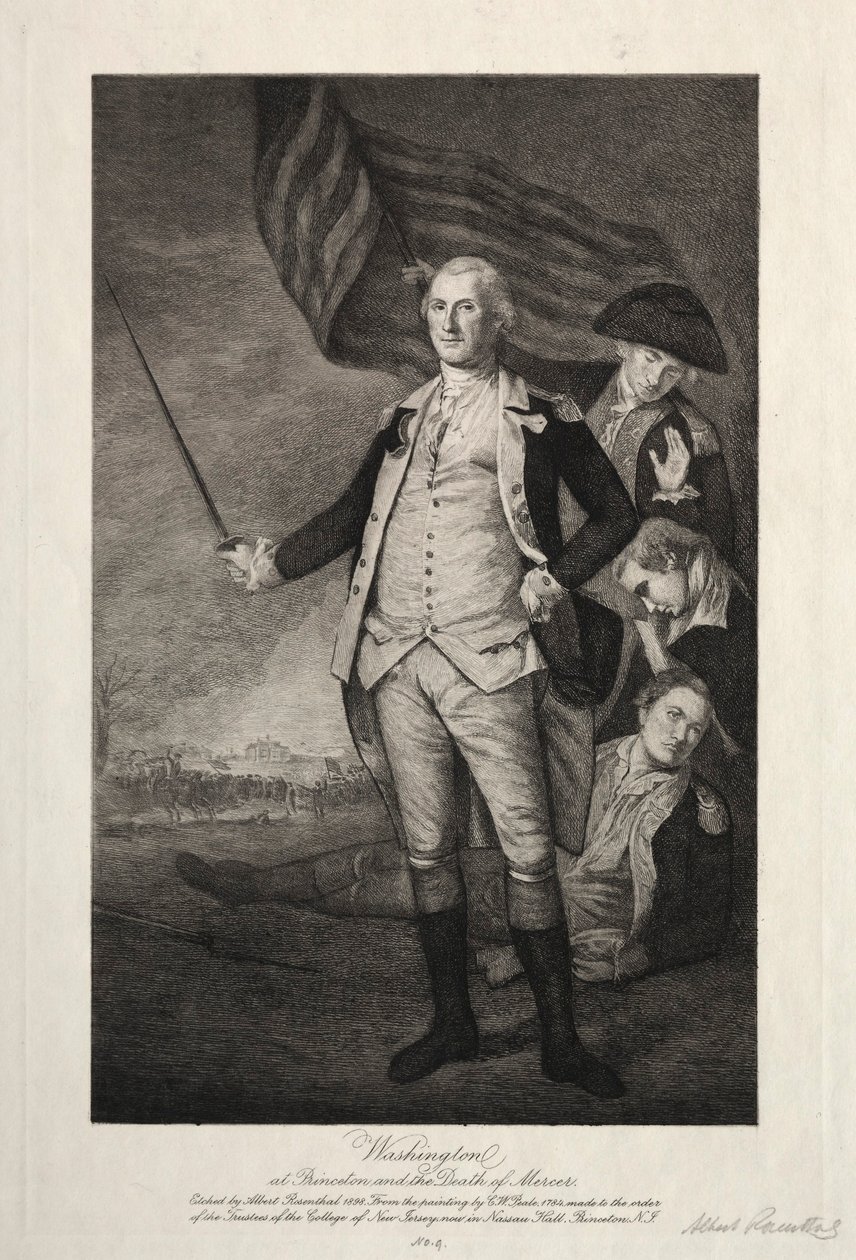 George Washington i Princeton, 1898. av Albert Rosenthal
