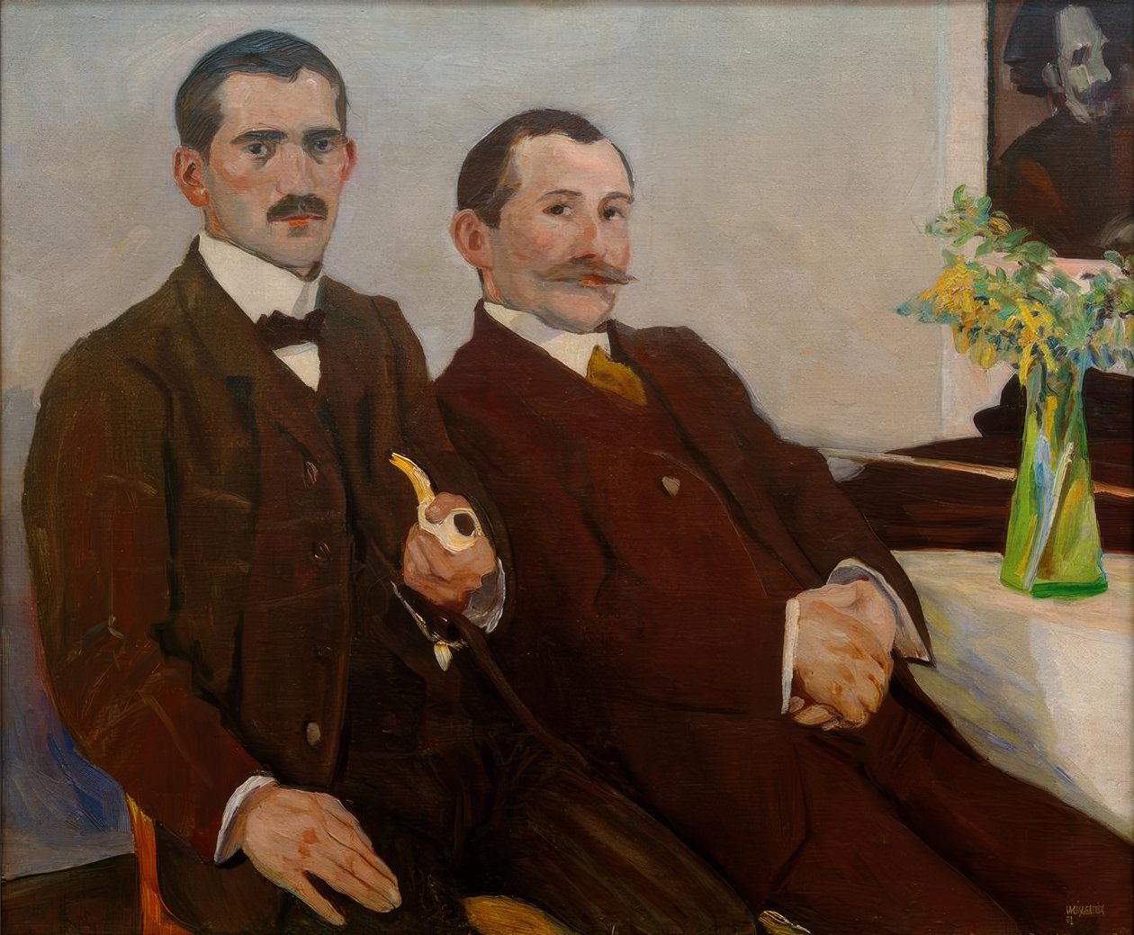 Albert Weisgerbers brødre Peter og Fritz av Albert Weisgerber