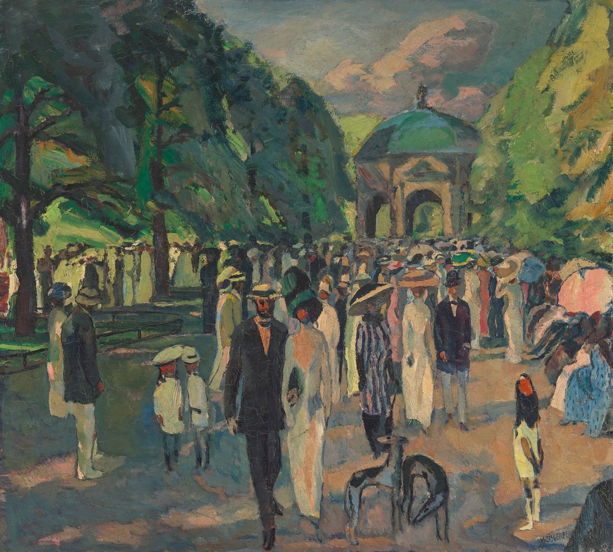 I München Hofgarten av Albert Weisgerber