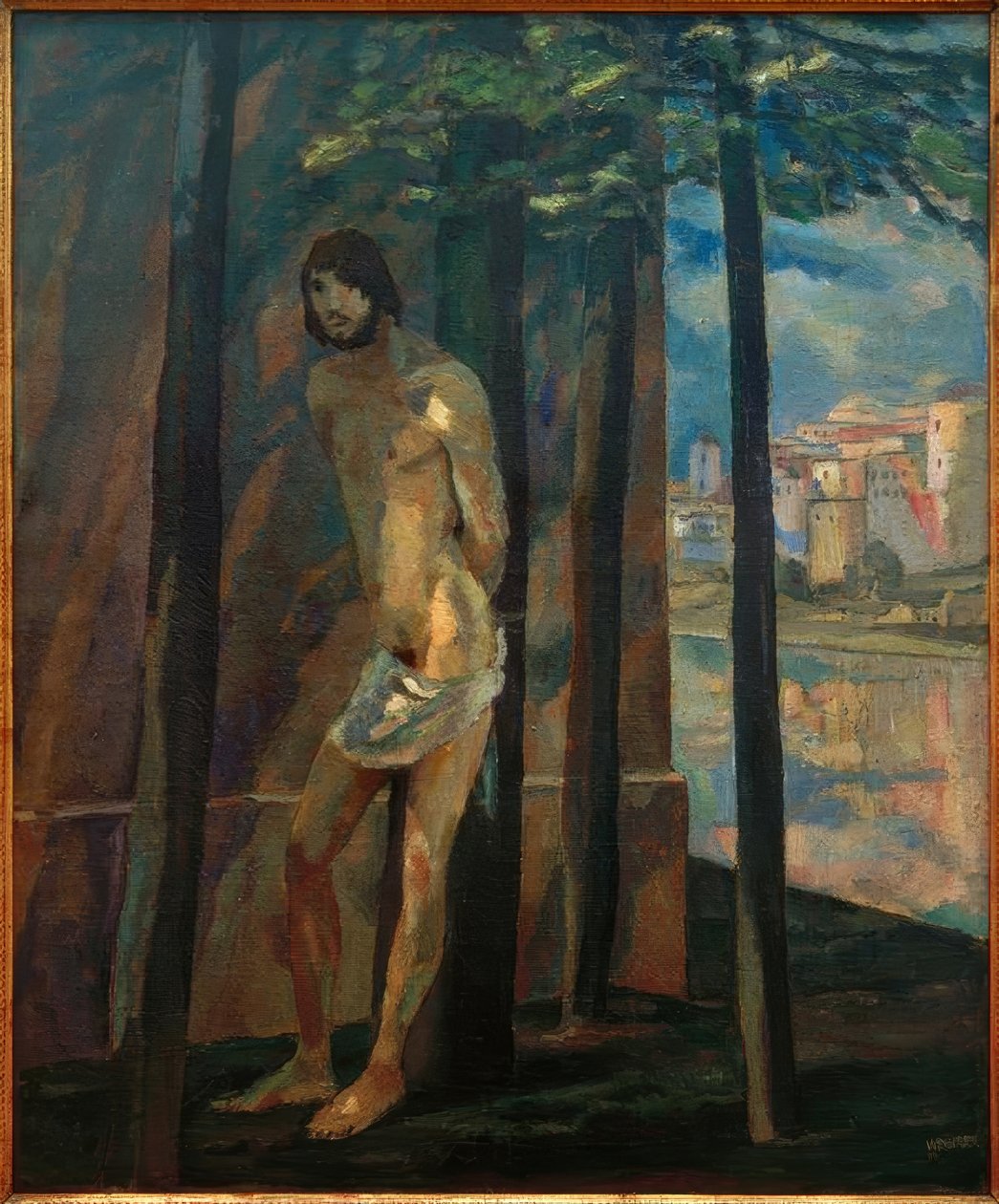Sebastian på veggen av Albert Weisgerber