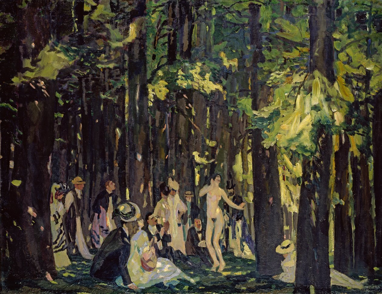 sommerdag av Albert Weisgerber