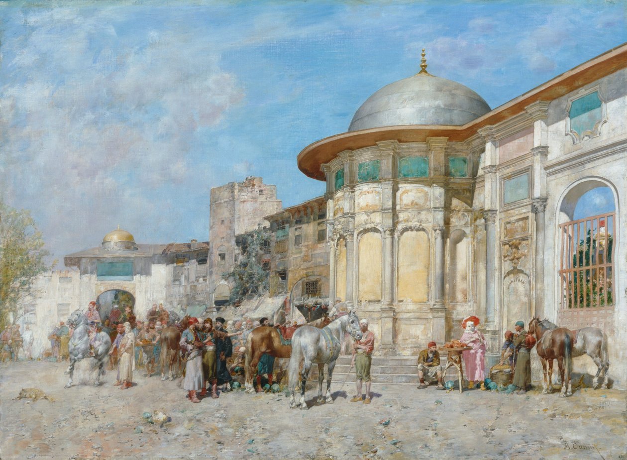 Hestemarked, Syria av Alberto Pasini